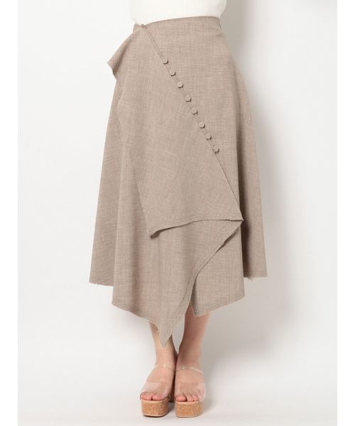 dazzlin（ダズリン）の「ティアーイレギュラーフレアスカート（スカート・レディース・ベージュ/ブラウン/アイボリー・SMALL/MEDIUM）」の22枚目の写真