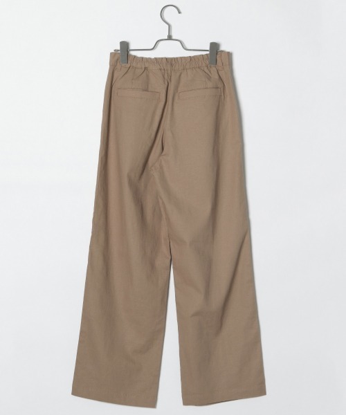 BAYFLOW（ベイフロー）の「リネンレーヨンワイドパンツ（その他パンツ・レディース・オフホワイト/ベージュ/ネイビー・SMALL/MEDIUM/LARGE）」の4枚目の写真