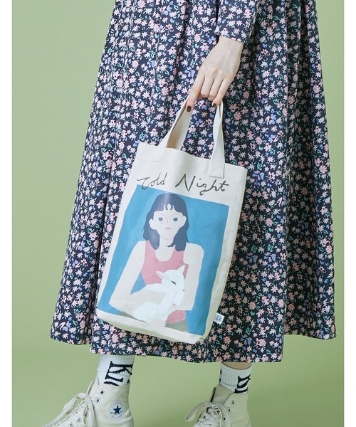 Little sunny bite（リトルサニーバイト）の「Charlotte mei x little sunny bite little girl tote bag（トートバッグ・レディース・ナチュラル・FREE）」の3枚目の写真