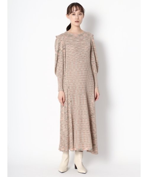 LILY BROWN（リリーブラウン）の「リブ編みニットワンピース  