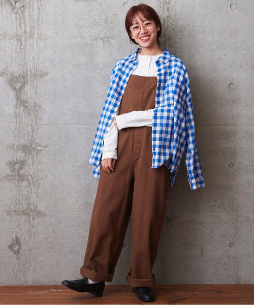 新作人気モデル Bigシャツ シャツ ブラウス Par トップス Ici シャツ ブラウス Ici パーリッシィ のファッション テンセルコットンギンガム シャツ ブラウス