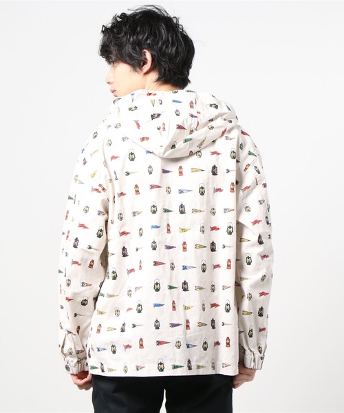 grn（ジーアールエヌ）の「◇PRINTWORKPARKA 総柄ﾌﾟﾘﾝﾄﾜｰｸﾊﾟｰｶｰﾄ/ﾂｲﾙ/ﾃﾞﾆﾑ/ﾍﾟｲｽﾞﾘｰ/ｽﾄﾗｲﾌﾟ（パーカー・メンズ・ブラック/インディゴブルー/ナチュラル/ストライプ・M/L）」の17枚目の写真