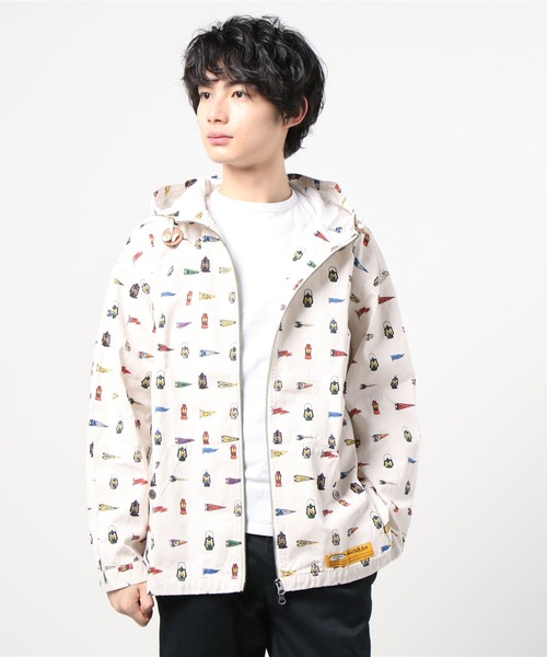 grn（ジーアールエヌ）の「◇PRINTWORKPARKA 総柄ﾌﾟﾘﾝﾄﾜｰｸﾊﾟｰｶｰﾄ/ﾂｲﾙ/ﾃﾞﾆﾑ/ﾍﾟｲｽﾞﾘｰ/ｽﾄﾗｲﾌﾟ（パーカー・メンズ・ブラック/インディゴブルー/ナチュラル/ストライプ・M/L）」の21枚目の写真