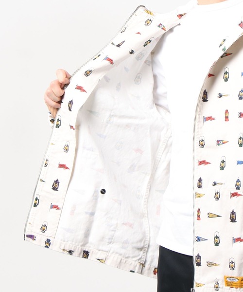 grn（ジーアールエヌ）の「◇PRINTWORKPARKA 総柄ﾌﾟﾘﾝﾄﾜｰｸﾊﾟｰｶｰﾄ/ﾂｲﾙ/ﾃﾞﾆﾑ/ﾍﾟｲｽﾞﾘｰ/ｽﾄﾗｲﾌﾟ（パーカー・メンズ・ブラック/インディゴブルー/ナチュラル/ストライプ・M/L）」の16枚目の写真