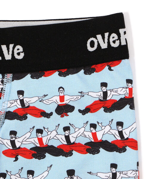 OVER THE TWELVE（オーバーザトゥウェルブ）の「OVER THE TWELVE/オーバーザトェルブ/WORLD DANCE（ボクサーパンツ・メンズ・ブルー/ベージュ・LARGE/MEDIUM）」の6枚目の写真
