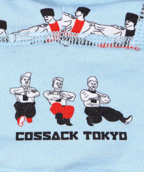 OVER THE TWELVE（オーバーザトゥウェルブ）の「OVER THE TWELVE/オーバーザトェルブ/WORLD DANCE（ボクサーパンツ・メンズ・ブルー/ベージュ・LARGE/MEDIUM）」の3枚目の写真