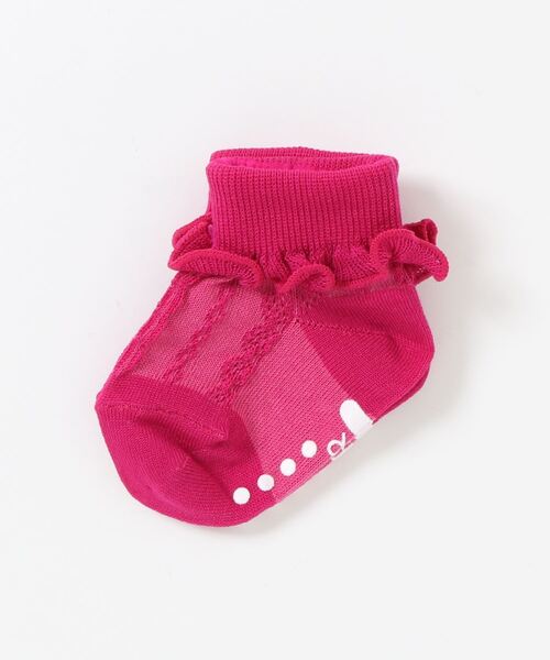 MR（まる）の「[XXS,SS,S,M,L]折り返しフリルソックス（ソックス/靴下・キッズ・ホワイト/ピンク/イエロー/ブルー・S/L/XXS/M/SS）」の4枚目の写真