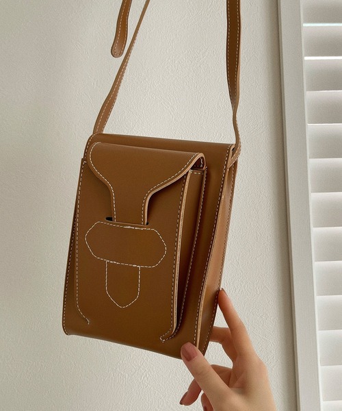 etade（エタード）の「【etade】stitch bag etda2（ショルダーバッグ・レディース・ブラック/モスグリーン/キャメル・FREE）」の14枚目の写真