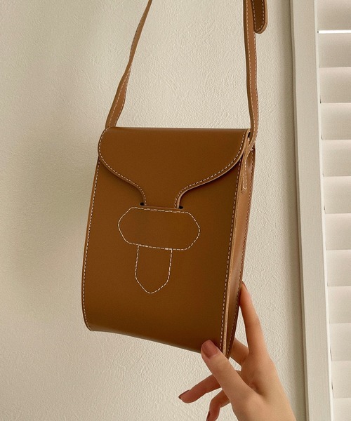 etade（エタード）の「【etade】stitch bag etda2（ショルダーバッグ・レディース・ブラック/モスグリーン/キャメル・FREE）」の9枚目の写真
