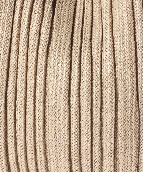 Via Demizon(ビアデミゾン)の「プリーツ加工サマーバッグ ロングショルダー付き(かごバッグ・レディース・アイボリー/ブラウン/ブラック・FREE)」の5枚目の写真