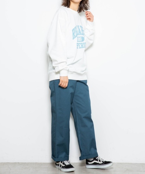 WEGO(ウィゴー)の「WEGO/カレッジロゴプリントプルオーバー(スウェット・レディース・ホワイト/スミクロ/ダークグリーン・SMALL/MEDIUM/LARGE)」の19枚目の写真