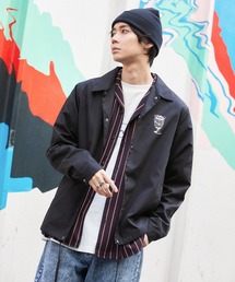 RETRO TOKYO | 【TikToker×WEGO限定コラボ】イラストプリント T/R アーバンミリタリーコーチジャケット(ナイロンジャケット)