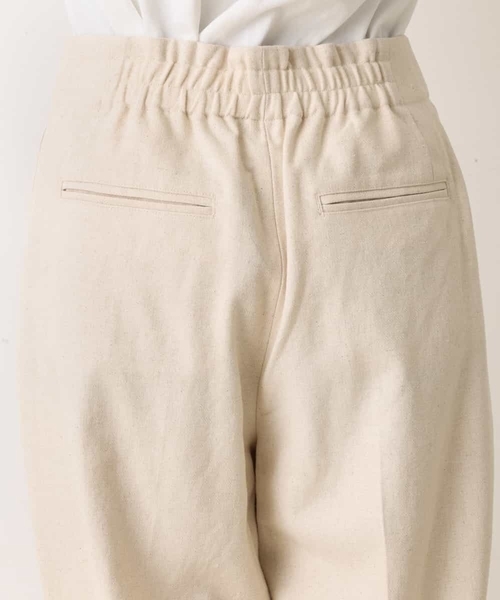 a.v.v（アーヴェヴェ）の「【セットアップ対応】麻混ハイウェストテーパードパンツ（スラックス・レディース・ベージュ・36/42/38/40/34）」の10枚目の写真