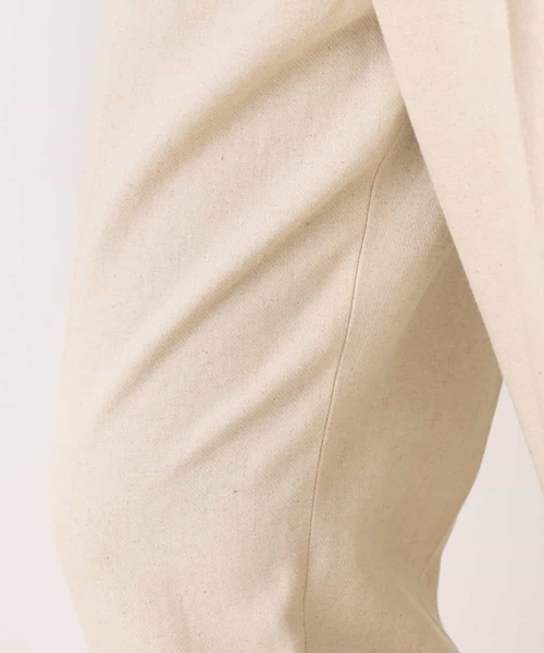 a.v.v（アーヴェヴェ）の「【セットアップ対応】麻混ハイウェストテーパードパンツ（スラックス・レディース・ベージュ・36/42/38/40/34）」の5枚目の写真