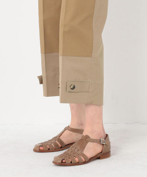 TOMORROWLAND (トゥモローランド)の「ストレッチチノ パッチワーククロップドパンツ(チノパンツ・レディース・ベージュ・34/36)」の10枚目の写真