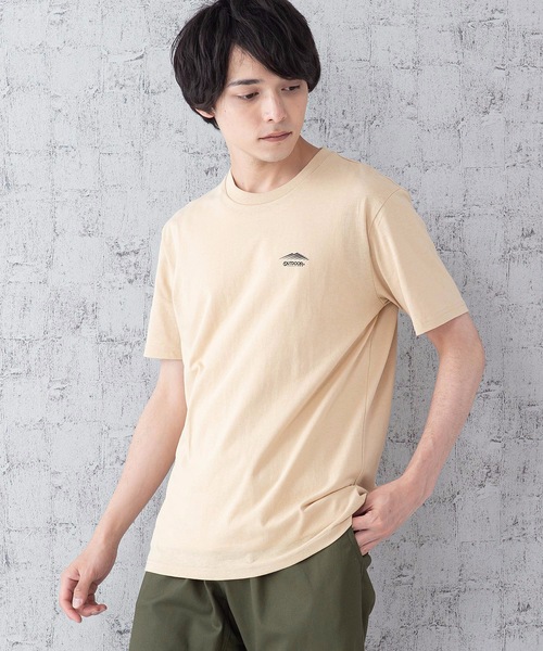OUTDOOR PRODUCTS(アウトドアプロダクツ)の「【OUTDOOR PRODUCTS】防蚊加工 ワンポイントブランドロゴTシャツ(Tシャツ/カットソー・メンズ・ホワイト/ベージュ/ブラック/ネイビー・LARGE/X-LARGE/MEDIUM)」の4枚目の写真