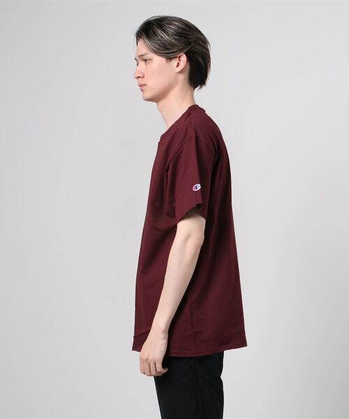 Champion(チャンピオン)の「【Champion】T525 ビッグシルエットオーセンティッククルーネックTシャツ(Tシャツ/カットソー・メンズ・ホワイト/ブラック/ネイビー/グレー/レッド/ワイン・S/M/L/XL)」の7枚目の写真