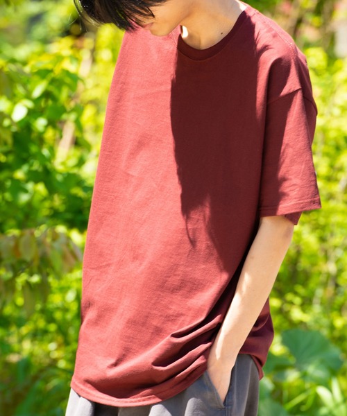 Champion(チャンピオン)の「【Champion】T525 ビッグシルエットオーセンティッククルーネックTシャツ(Tシャツ/カットソー・メンズ・ホワイト/ブラック/ネイビー/グレー/レッド/ワイン・S/M/L/XL)」の12枚目の写真