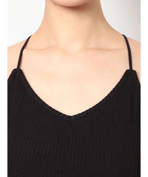 GYDA（ジェイダ）の「BACKクロステレコビスチェ（キャミソール・レディース・オフホワイト/ブラック・FREE）」の16枚目の写真