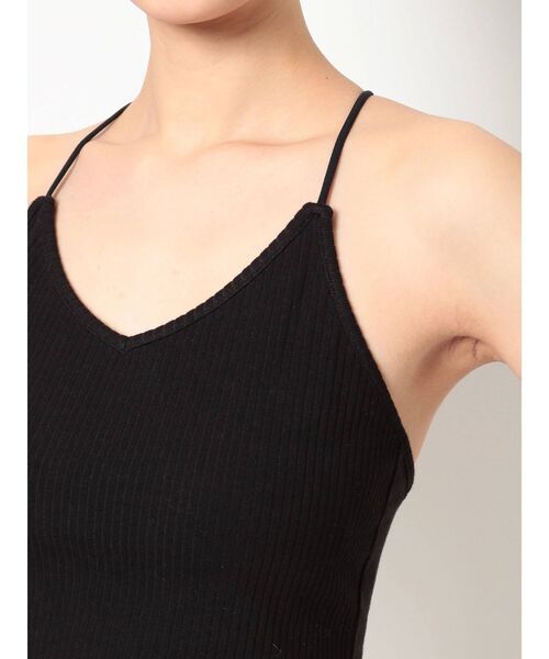 GYDA（ジェイダ）の「BACKクロステレコビスチェ（キャミソール・レディース・オフホワイト/ブラック・FREE）」の17枚目の写真