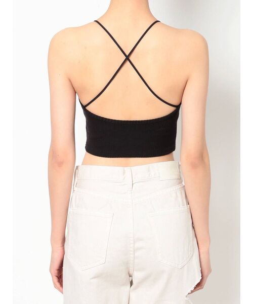 GYDA（ジェイダ）の「BACKクロステレコビスチェ（キャミソール・レディース・オフホワイト/ブラック・FREE）」の21枚目の写真