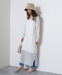 【限定item】キーネックメッシュワンピース(インナーSET)