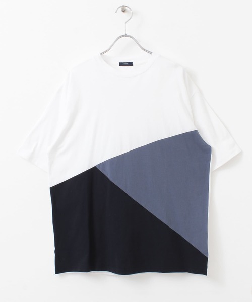 URBAN RESEARCH（アーバンリサーチ）の「トリコロール半袖Tシャツ（Tシャツ/カットソー・メンズ・ブルー/パープル/ベージュ・LARGE/MEDIUM）」の17枚目の写真