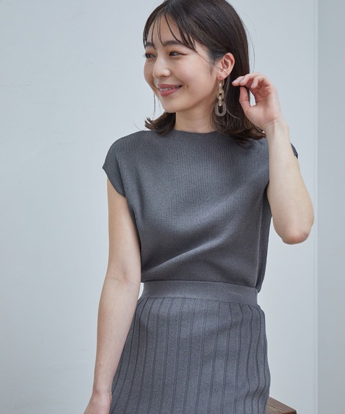 VIS（ビス）の「【星玲奈さんコラボ】【セットアップ対応】ラメニットリブプルオーバー（その他トップス・レディース・スミクロ/ベージュ系その他2/ブルー系その他5・FREE）」の19枚目の写真