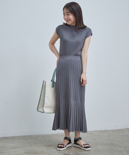 VIS（ビス）の「【星玲奈さんコラボ】【セットアップ対応】ラメニットリブプルオーバー（その他トップス・レディース・スミクロ/ベージュ系その他2/ブルー系その他5・FREE）」の5枚目の写真