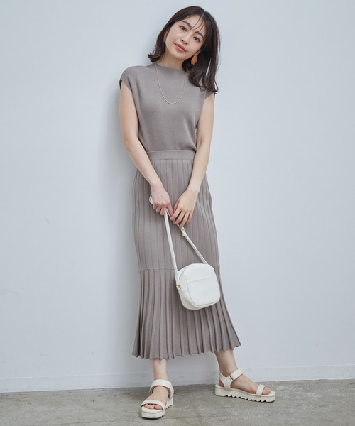 VIS（ビス）の「【星玲奈さんコラボ】【セットアップ対応】ラメニットリブプルオーバー（その他トップス・レディース・スミクロ/ベージュ系その他2/ブルー系その他5・FREE）」の20枚目の写真