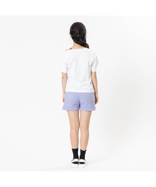 algy（アルジー）の「ワンショル風ワッペンT（Tシャツ/カットソー・キッズ・ライム/オフホワイト/ブラック・MEDIUM/X-SMALL/SMALL/XX-SMALL/XXX-SMALL）」の15枚目の写真