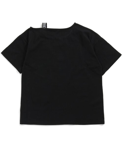 algy（アルジー）の「ワンショル風ワッペンT（Tシャツ/カットソー・キッズ・ライム/オフホワイト/ブラック・MEDIUM/X-SMALL/SMALL/XX-SMALL/XXX-SMALL）」の10枚目の写真