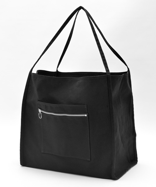 DEVICE(デバイス)の「【WEARISTA tai × DEVICE コラボ】Rename キャンバス ビッグ トートバッグ(ショルダーバッグ・メンズ・ブラック/ナチュラル・FREE)」の3枚目の写真