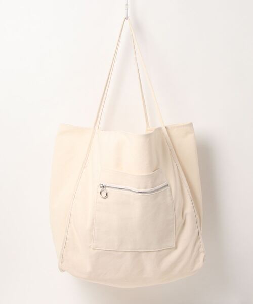 DEVICE(デバイス)の「【WEARISTA tai × DEVICE コラボ】Rename キャンバス ビッグ トートバッグ(ショルダーバッグ・メンズ・ブラック/ナチュラル・FREE)」の12枚目の写真