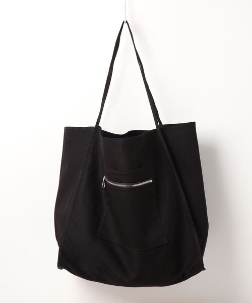 DEVICE(デバイス)の「【WEARISTA tai × DEVICE コラボ】Rename キャンバス ビッグ トートバッグ(ショルダーバッグ・メンズ・ブラック/ナチュラル・FREE)」の10枚目の写真