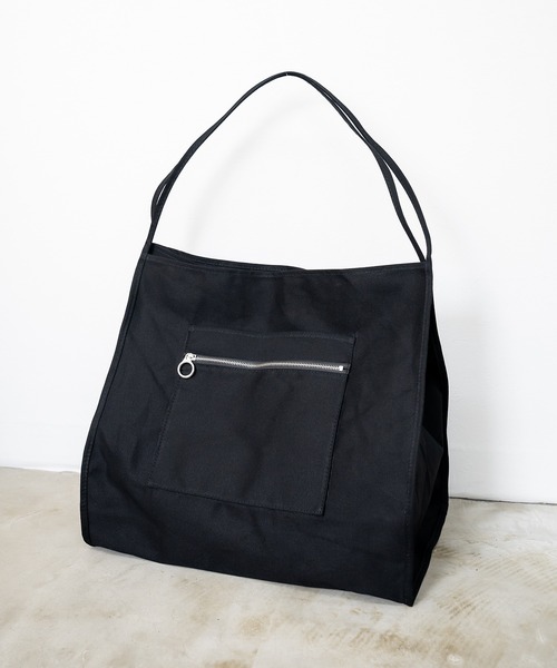 DEVICE(デバイス)の「【WEARISTA tai × DEVICE コラボ】Rename キャンバス ビッグ トートバッグ(ショルダーバッグ・メンズ・ブラック/ナチュラル・FREE)」の9枚目の写真