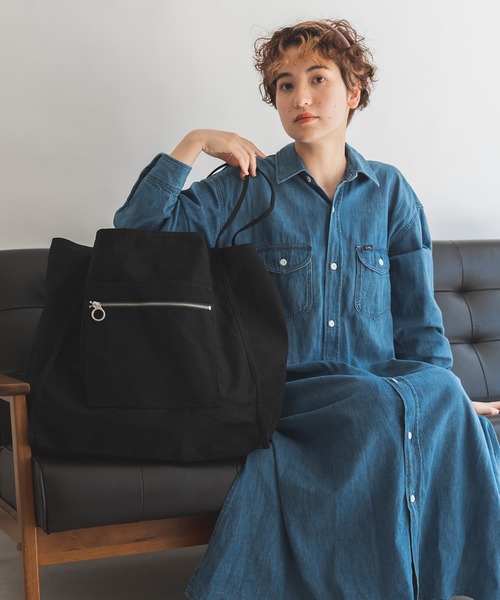 DEVICE(デバイス)の「【WEARISTA tai × DEVICE コラボ】Rename キャンバス ビッグ トートバッグ(ショルダーバッグ・メンズ・ブラック/ナチュラル・FREE)」の20枚目の写真