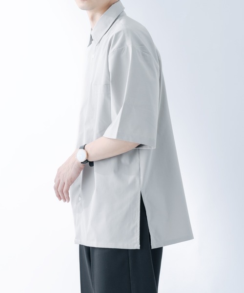 epnok（エプノック）の「サイドスリットベーシックシャツ（シャツ/ブラウス・メンズ・オフホワイト/ダークグレー/グレイッシュベージュ・SMALL/MEDIUM/LARGE）」の18枚目の写真