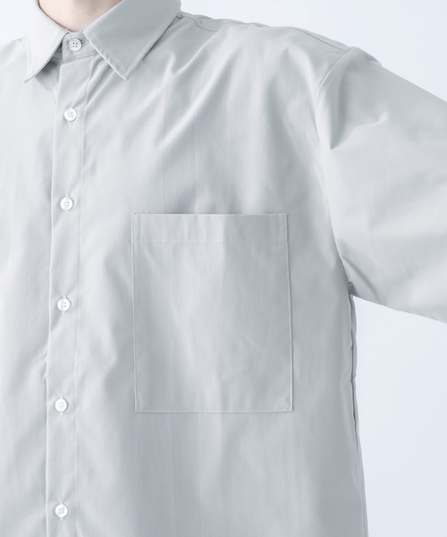 epnok（エプノック）の「サイドスリットベーシックシャツ（シャツ/ブラウス・メンズ・オフホワイト/ダークグレー/グレイッシュベージュ・SMALL/MEDIUM/LARGE）」の12枚目の写真