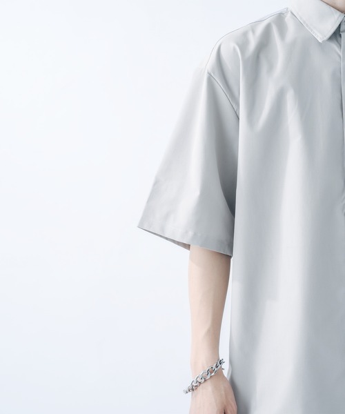 epnok（エプノック）の「サイドスリットベーシックシャツ（シャツ/ブラウス・メンズ・オフホワイト/ダークグレー/グレイッシュベージュ・SMALL/MEDIUM/LARGE）」の19枚目の写真