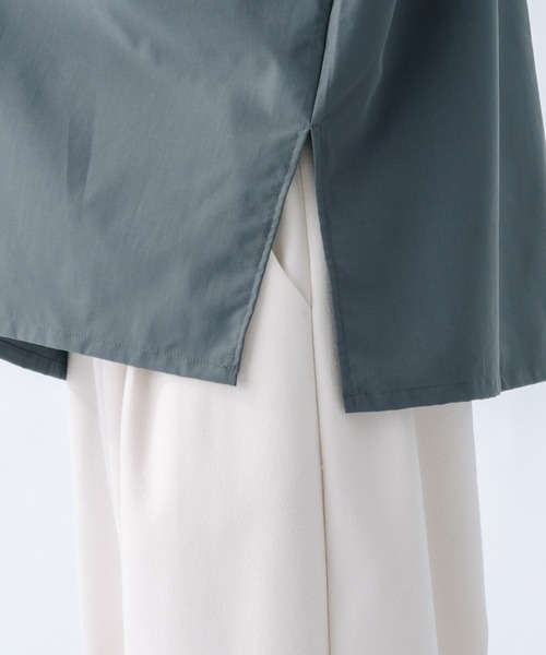 epnok（エプノック）の「サイドスリットベーシックシャツ（シャツ/ブラウス・メンズ・オフホワイト/ダークグレー/グレイッシュベージュ・SMALL/MEDIUM/LARGE）」の9枚目の写真