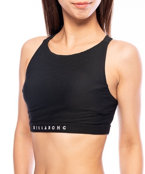 BILLABONG（ビラボン）の「BILLABONG レディース CROPPED ハイネック/クロップドビキニ 【2021年春夏モデル】/ビラボンスイムウェアスポーティージム（水着・レディース・ブラック/グリーン/ライラック・MEDIUM/LARGE）」の9枚目の写真