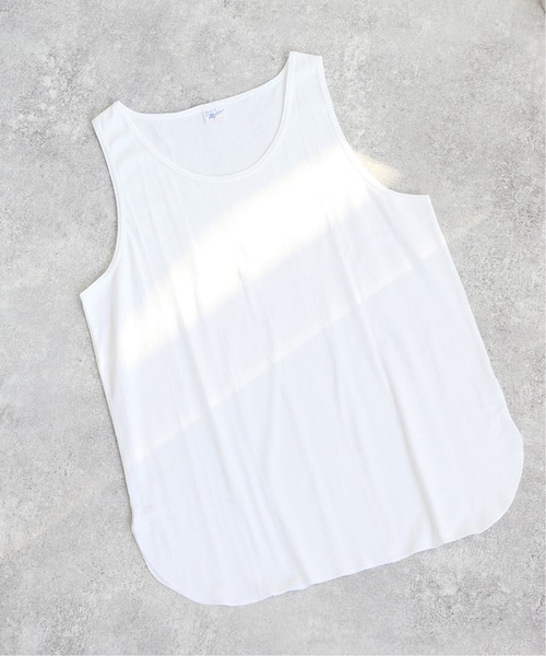 MILLER(ミラー)の「【MILLER/ミラー】*relume Round Hem 別注タンクトップ(タンクトップ・メンズ・ホワイト/ブラック/ブルー/グリーン/ナチュラル・MEDIUM/LARGE)」の2枚目の写真