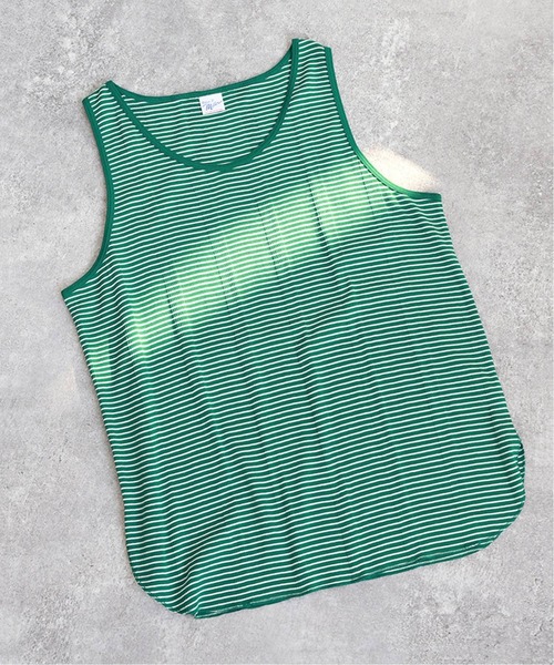 MILLER(ミラー)の「【MILLER/ミラー】*relume Round Hem 別注タンクトップ(タンクトップ・メンズ・ホワイト/ブラック/ブルー/グリーン/ナチュラル・MEDIUM/LARGE)」の4枚目の写真
