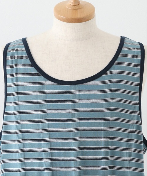 MILLER(ミラー)の「【MILLER/ミラー】*relume Round Hem 別注タンクトップ(タンクトップ・メンズ・ホワイト/ブラック/ブルー/グリーン/ナチュラル・MEDIUM/LARGE)」の12枚目の写真