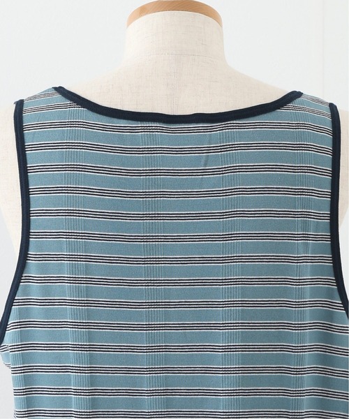 MILLER(ミラー)の「【MILLER/ミラー】*relume Round Hem 別注タンクトップ(タンクトップ・メンズ・ホワイト/ブラック/ブルー/グリーン/ナチュラル・MEDIUM/LARGE)」の13枚目の写真