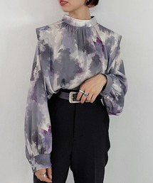 PAGEBOY | マーブルアートハイネックブラウス(シャツ/ブラウス)