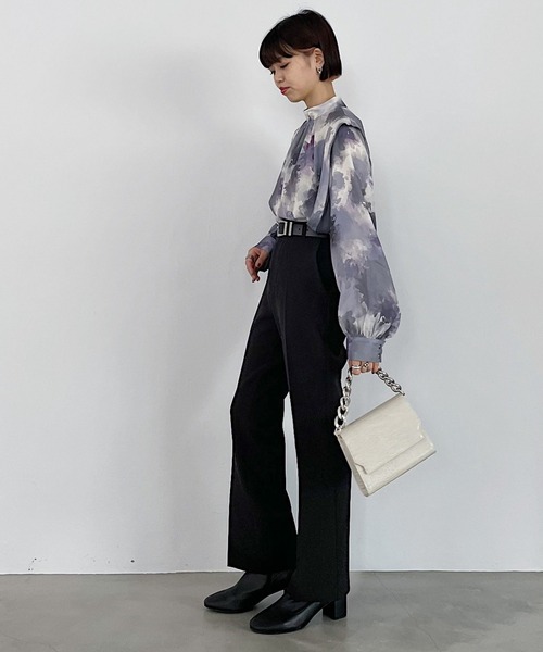 PAGEBOY（ページボーイ）の「マーブルアートハイネックブラウス（シャツ/ブラウス・レディース・ブラック系その他/ブラウン系その他・FREE）」の19枚目の写真