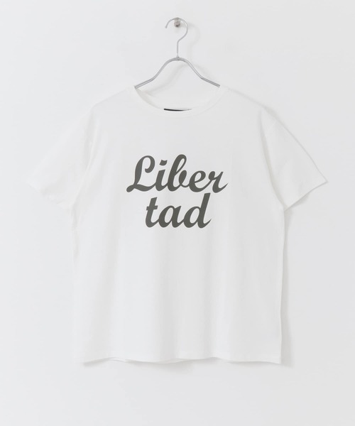 KBF+(ケービーエフプラス)の「KBF+ LibertadロゴTシャツ(Tシャツ/カットソー・レディース・オフホワイト/ベージュ系その他/チャコールグレー・ONE)」の17枚目の写真