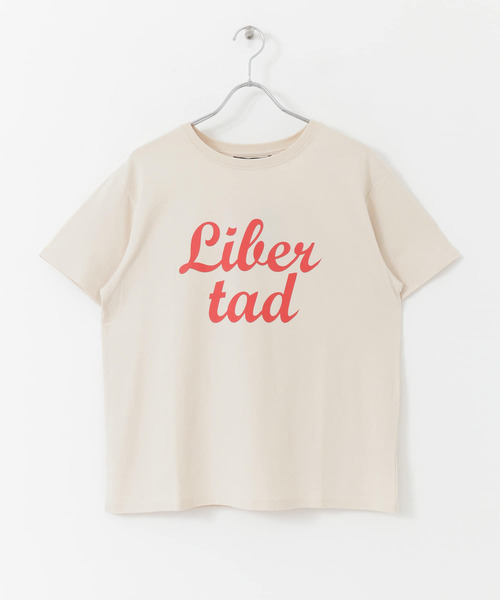 KBF+(ケービーエフプラス)の「KBF+ LibertadロゴTシャツ(Tシャツ/カットソー・レディース・オフホワイト/ベージュ系その他/チャコールグレー・ONE)」の18枚目の写真